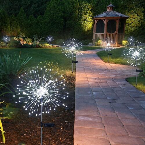 1PC 150 LED Solar Firework Starburst Lights Fairy Lamp Garden Path Outdoor Decor - Picture 23 of 23