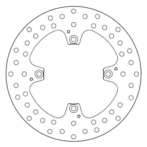 REAR BRAKE DISC BREMBO SERIES FIXED GOLD DUCATI 796 MONSTER ABS 2010 2011 - Picture 2 of 3
