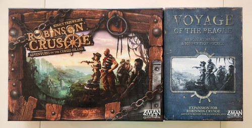 Robinson Crusoe and Voyage of the Beagle Z-Man board games, lightly used - Picture 1 of 4