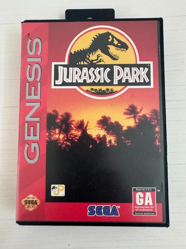 JURASSIC PARK - COMPLETE W/MANUAL * Sega Genesis System * TESTED * 1993 - Picture 1 of 4