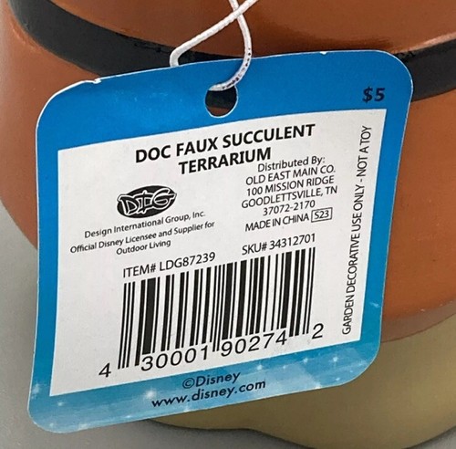 Snow White Planter Faux Succulent Terrarium Disney Garden Seven Dwarfs DOC - Picture 3 of 3