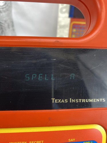 Vintage Speak & Spell von Texas Instruments FUNKTIONIERT getestet 1980 + Box - Bild 8 von 9