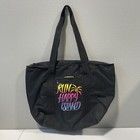 Brooks Run Happy Island Tote Bag Black Zippered Travel Gym Beach