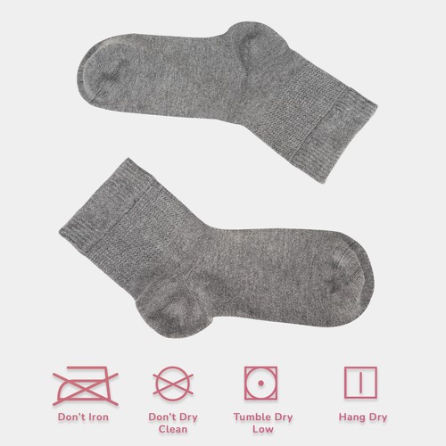 Cosyfeel® Women Loose Diabetic Ankle Socks 4-Pack Bamboo Material Seamless Toe - Picture 46 of 231
