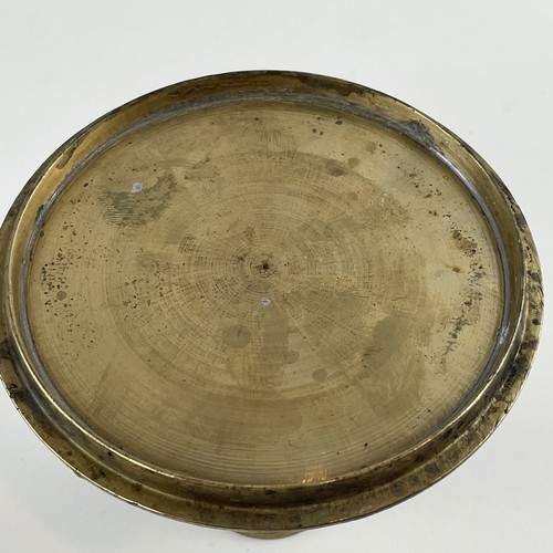 Antique Brass Hookah Base Pot Original Old Hand Crafted Floral Design 4” - Picture 8 of 10