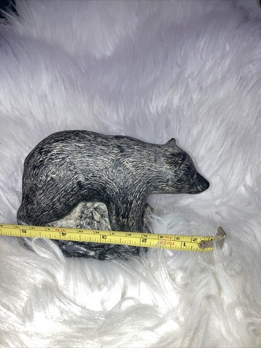 RARE Large Wolf Originals Bear Carving Eskimo Inuit Vintage Decor - Picture 6 of 7