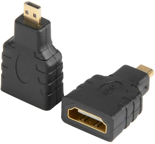 Micro HDMI Male to HDMI Female Adapter Converter for Smartphone Camera Camcorder - Bild 1 von 3