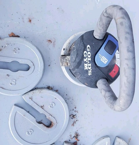 GOLD'S GYM 15lb adjustable weights  kettleball Kettlebell Kettle Ball Bell - Picture 2 of 2