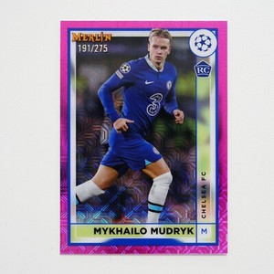 2022-23 Topps Merlin UCL Mykhailo Mudryk Pink Mojo Refractor Rookie RC /275 #41