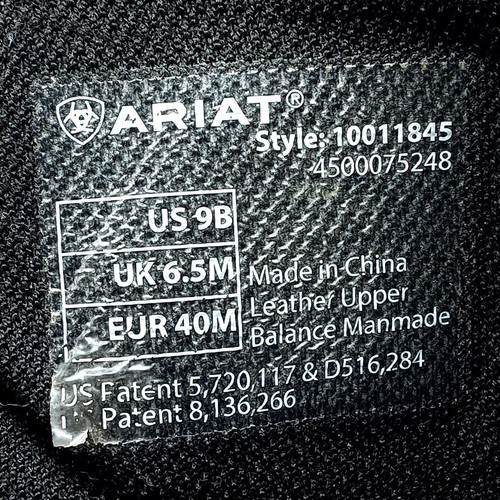 *LEGGI* ARIAT Stivali western impermeabili in pelle con strappo terreno - Donna 9B - Foto 12 di 15