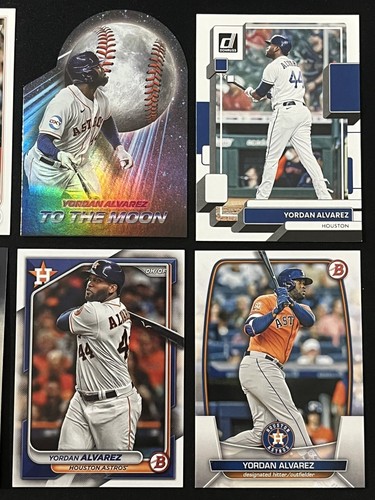 Lote de 6 tarjetas de béisbol Yordan Álvarez Houston Astros troqueladas, cromadas, Topps y más - Imagen 3 de 7