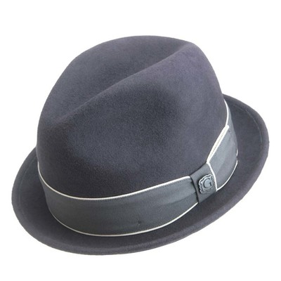 Bigalli Roma Stingy Dark Grey Panama Grade 3 Fedora (XL)