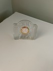 Vintage Mikasa Crystal Quartz Clock 