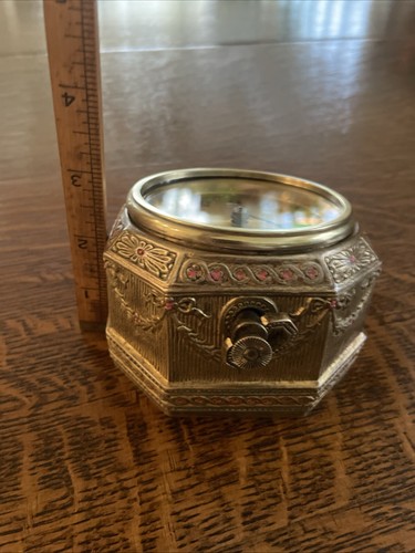 ANTIQUE TIFFANY STUDIOS NEW YORK #1852 ADAM PATTERN  ENAMELED CLOCK: WORKING - Picture 13 of 22