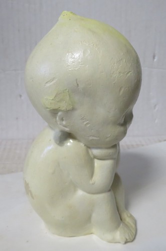5-1/2" Chalkware Kewpie Doll Figurine The Thinker - Picture 2 of 8