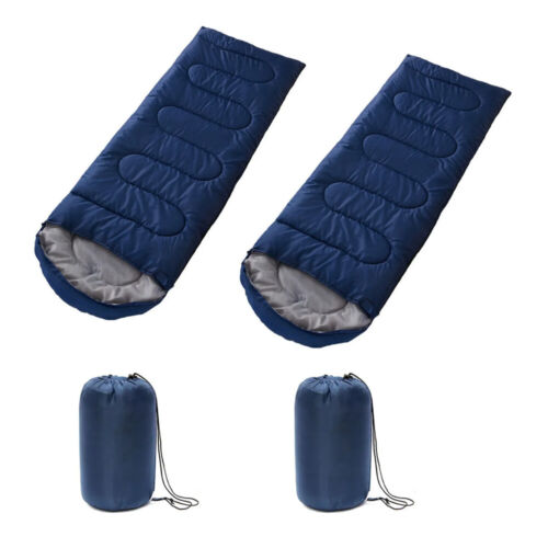 Outdoor Envelope Camping Sleeping Bag Waterproof Warm Adult Travel Hiking 2PK
