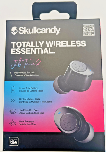Skullcandy Jib True 2 True Totally Wireless Earbuds Bluetooth In Ear True Black