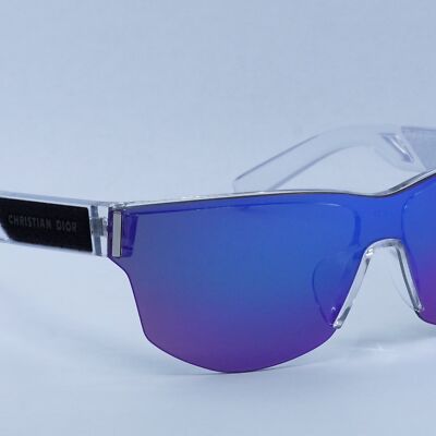 ディオール Diorxtrem M2Uクリアフレームサングラス New DIOR DIORXTREM M2U J5A7 Transparent/Blue To Purple