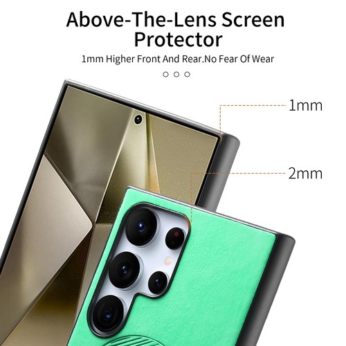 Mag-Safe Case PU Leather Cover For Samsung Galaxy S24 S25 Ultra S23 A56 A55 A16 - Picture 43 of 75