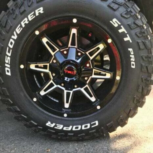 Stickers Resin Reflect Logo Decor Wheels Center Caps for TRD Size 60mm. Set 4pcs - Picture 5 of 10