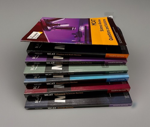 Kaplan MCAT 6 Review Books Fourth Edition Gently Used & Questions Solutions Book - Picture 2 of 10