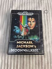 Sega Genesis Michael Jacksons Moonwalker w/Box & Cartridge only Tested Works 10