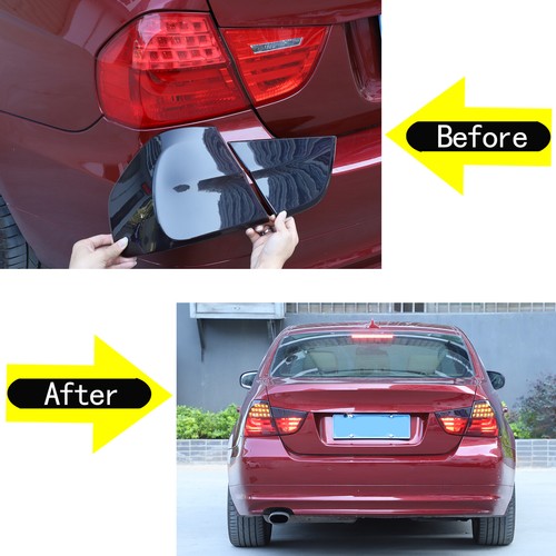 Blackout Tail Light Cover Smoked Lampshade Shell For BMW 3 Series E90 2009-2012 - Picture 8 of 12