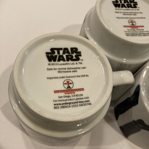 Juego de 3 tazas de cerámica apilables Underground Toys, para Star Wars Luke Han Trooper - Imagen 11 de 11