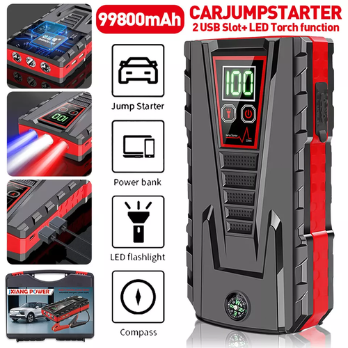 99800mAh Car Jump Starter Booster Jumper Box Power Bank Battery Charger Portable - Picture 22 of 32