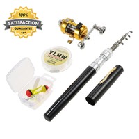 Lixada Fishing Rod Reel Combo Set,1m Portable Aluminum Pocket Telescopic Pen... Lixada Fishing Rod Reel Combo Set,1m Portable Aluminum Pocket Telescopic Pen...