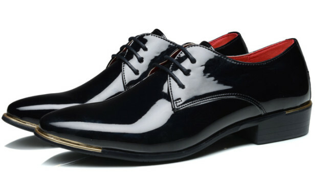 Glanz Herrenschuhe OL Business spitze Lackleder Hidden Wedge Wedge Wedge Lederschuh Gr.38-48 4c23a0 Glanz Herrenschuhe OL Business spitze Lackleder Hidden Wedge Wedge Wedge Lederschuh Gr.38-48 4c23a0