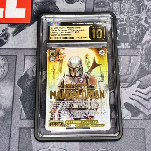 CGC 10 Pristine Mandalorian Weiss Schwarz Disney 100 Gold SSP Foil
