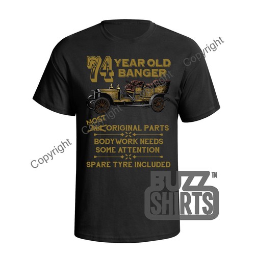 Birthday Old Banger Mens T-Shirt Funny Choose Year 70th - 90th Premium Gift 80th - Picture 8 of 24