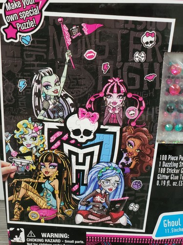 Nuevo en caja 2013 Mattel Monster High GHOUL SPIRIT SPARKLE 100 piezas rompecabezas 11,5X16,2" - Imagen 4 de 6