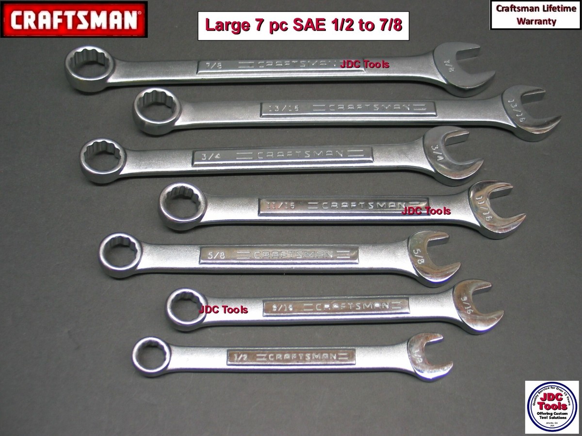 Craftsman combo wrench set discount