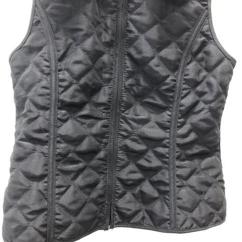 IZ Byer Girls M Black Quilted Vest Removable Fur Collar California Jacket Coat - Picture 7 of 7