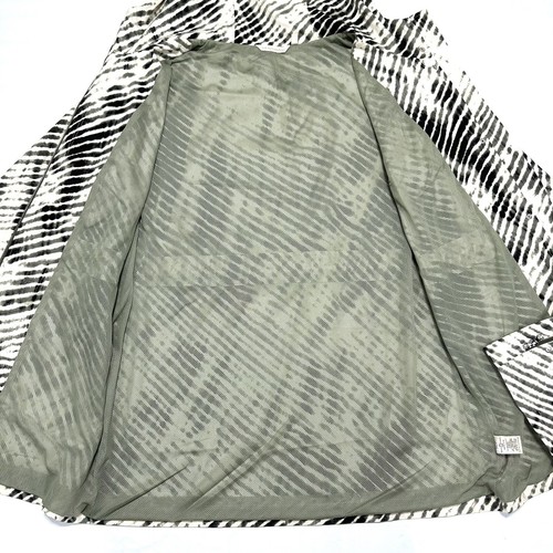 Soft Surroundings Go Lively Shibori Hooded Anorak Jacket Size L Zip Snaps Lined - Picture 3 of 10