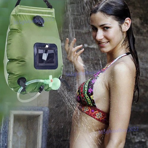 Portable 20L Solar Shower Bag Outdoor Camping Bathing Water Bag Travel Hiking - Picture 6 of 21