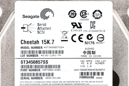 ST3450857SS SEAGATE HDD 450GB 15K SAS 6G 3.5" LFF HOT-SWAP - Picture 4 of 8