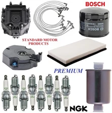 Tune Up Kit Filters Cap Wire Spark Plugs For CHEVY CORVETTE V8 5.7L 1988-1989