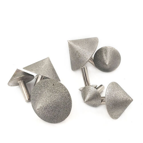 Cabezal de molienda de piedra vidrio biselado cono de diamante electrochapado 20-60 mm - Imagen 3 de 4
