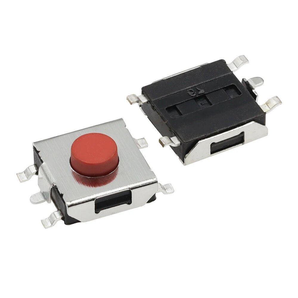 Sourcing Map 5 PZ Interruttore Tattile PCB 6x6x6mm | Pulsante Momentaneo DIP Miniatura Per Elettronica