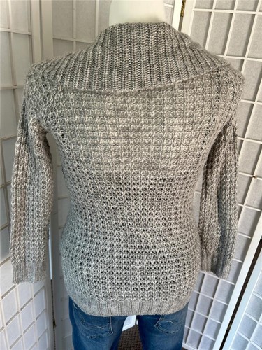 Girls Gap Kids XXL(14-16) Gray Chunky Knit Button Up Long Cardigan - Picture 5 of 7