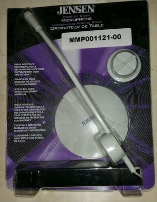 NEW Jensen Flexible Desktop Boom Microphone JMP-13 JMP 13 3.5mm Stereo Mini plug