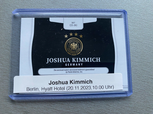 JOSHUA KIMMICH Germany In-person signed lim. Panini 25/49 Fifa World Cup 2022 - Picture 2 of 2