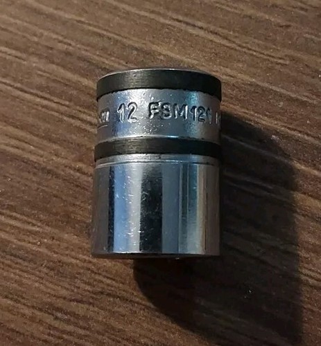 Snap On Tools 3/8" Drive 12mm Metric 6 Point Shallow Chrome Socket FSM121
