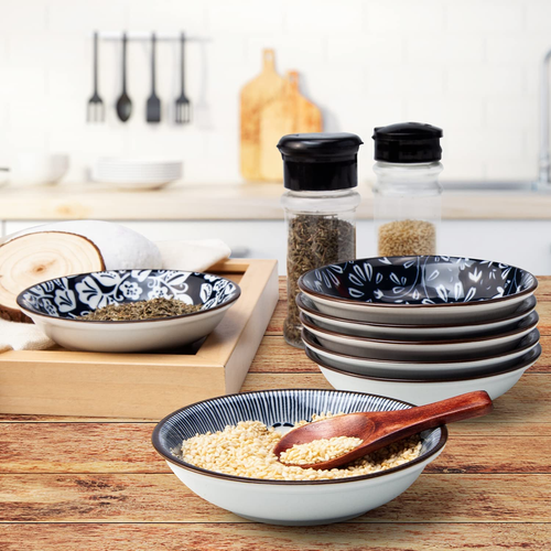 Dipping Bowls, Soy Sauce Dish Ceramic, 3 OZ Small Serving Bowls for Side Dishes - Picture 2 of 12