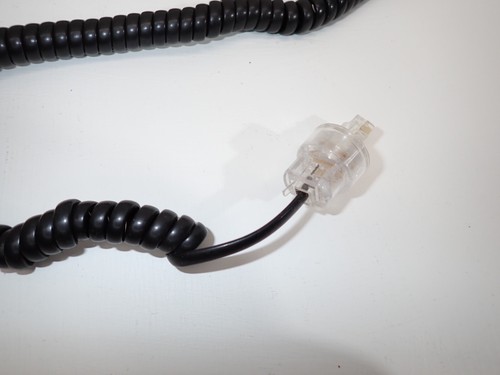 Téléphone Combiné Récepteur Cordon 25' Enroulé Noir avec Adaptateur Twist-Free Bureau Maison - Photo 10/12