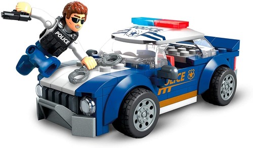 MEGA CONSTRUX WONDER BUILDERS POLICÍA ATV BOTE DE RESCATE UNIDAD DE BOMBEROS POLICÍA CRUCERO - Imagen 31 de 34