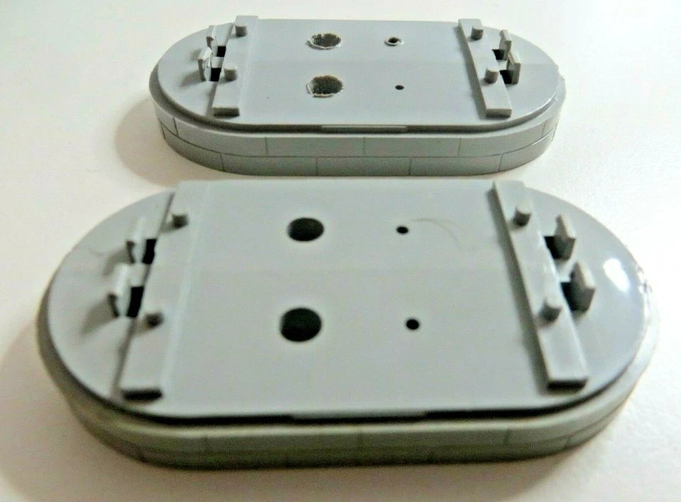 2 x Märklin H0 7252 Kunststoff Brückenpfeiler grau 6 mm